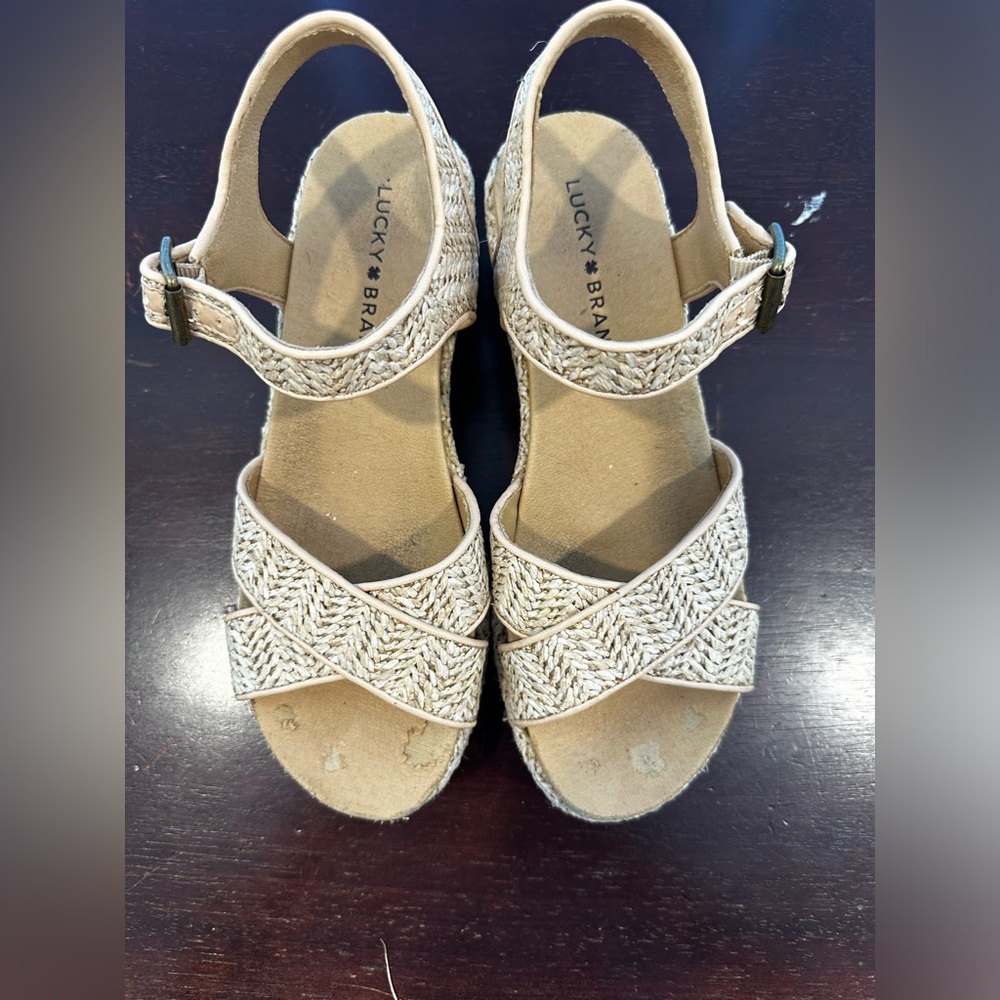 Lucky Brand platform sandals size 7